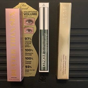 Mascara trio-Toofaced,Clinique & Stila